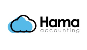 Logoen til regnskapsfører Hama Accounting